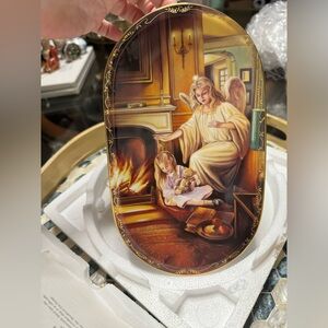 Someone To Watch Over Me, Nurturing Innocence, German Guardian Angel Plate
